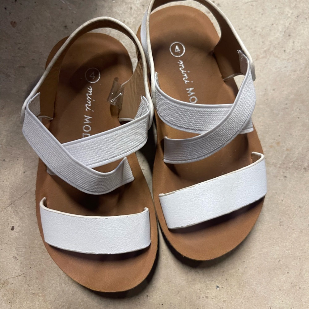 White Kids Sandals